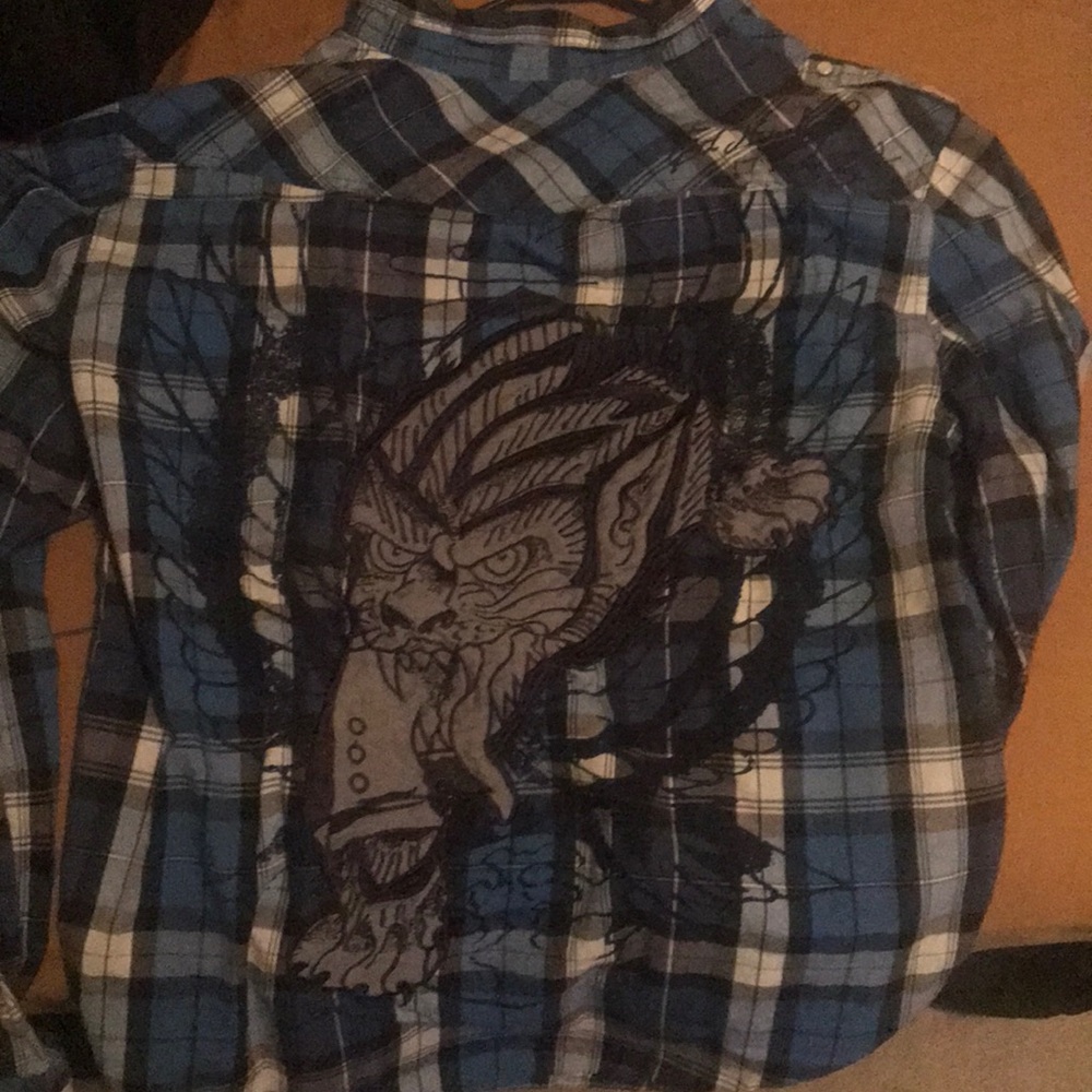 Ed Hardy button up shirt